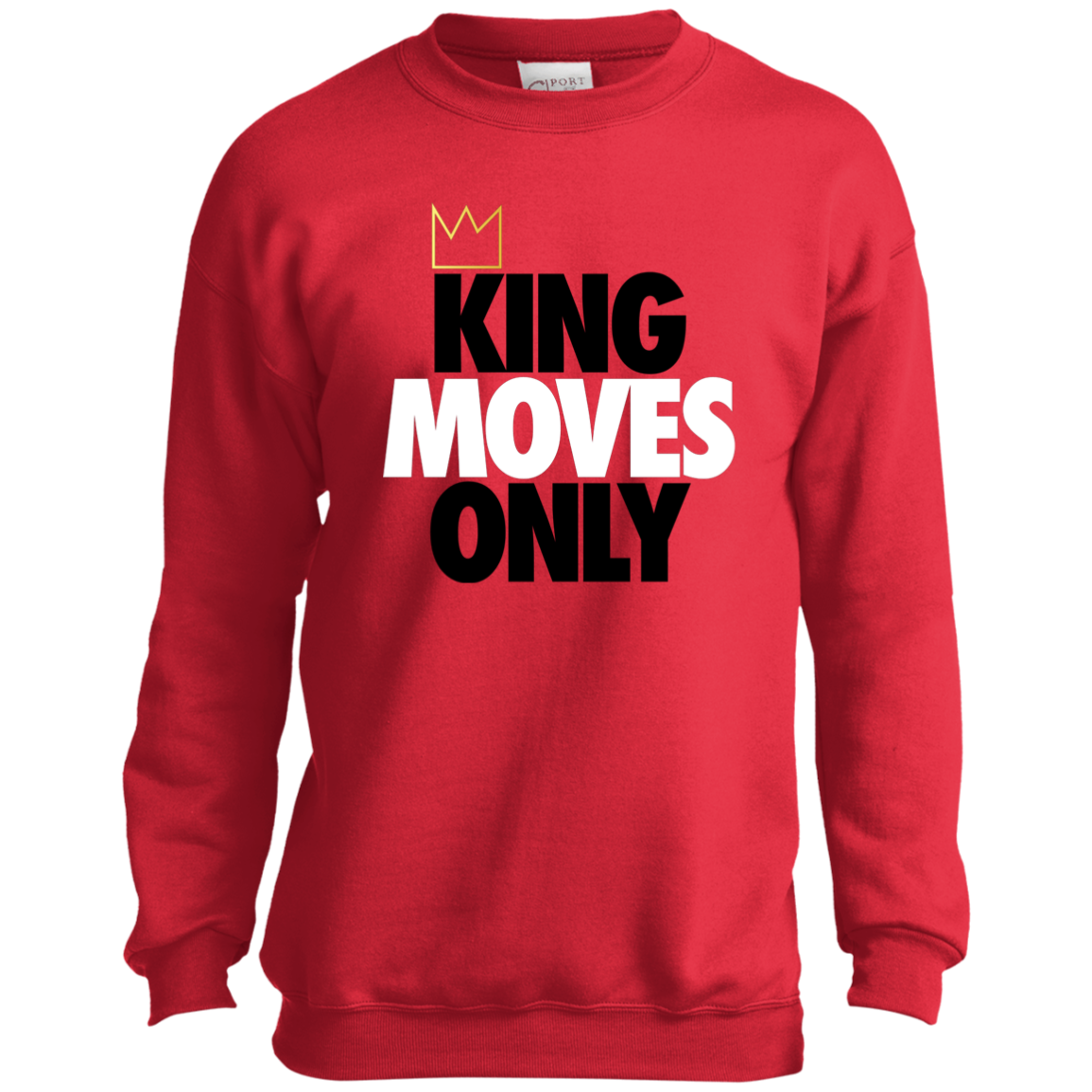 Boys King Moves Only Crewneck Sweatshirt