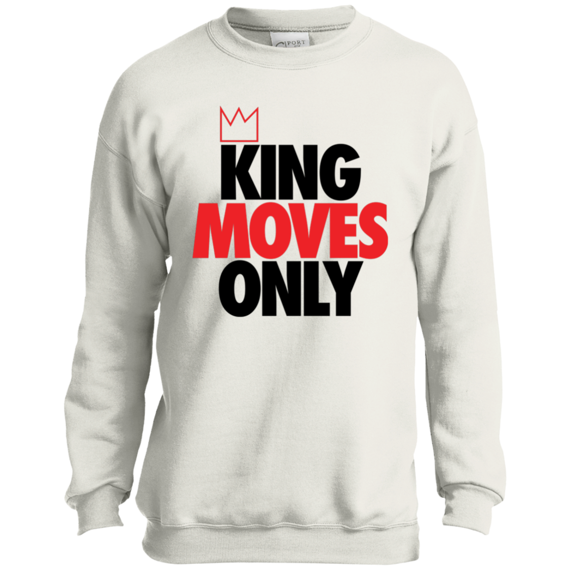 Boys King Moves Only Crewneck Sweatshirt