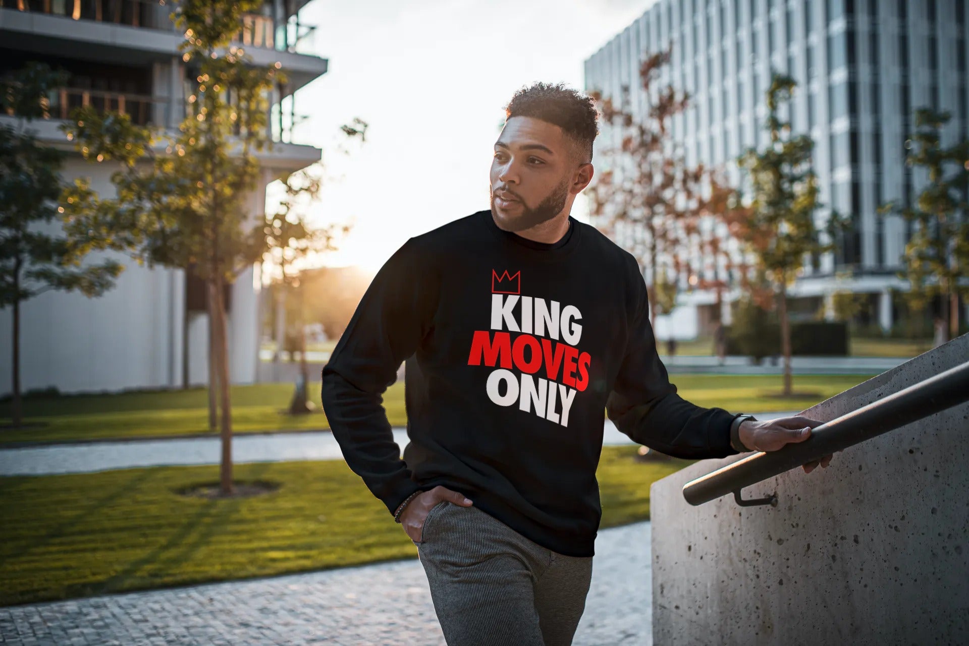 "King Moves Only" Crewneck