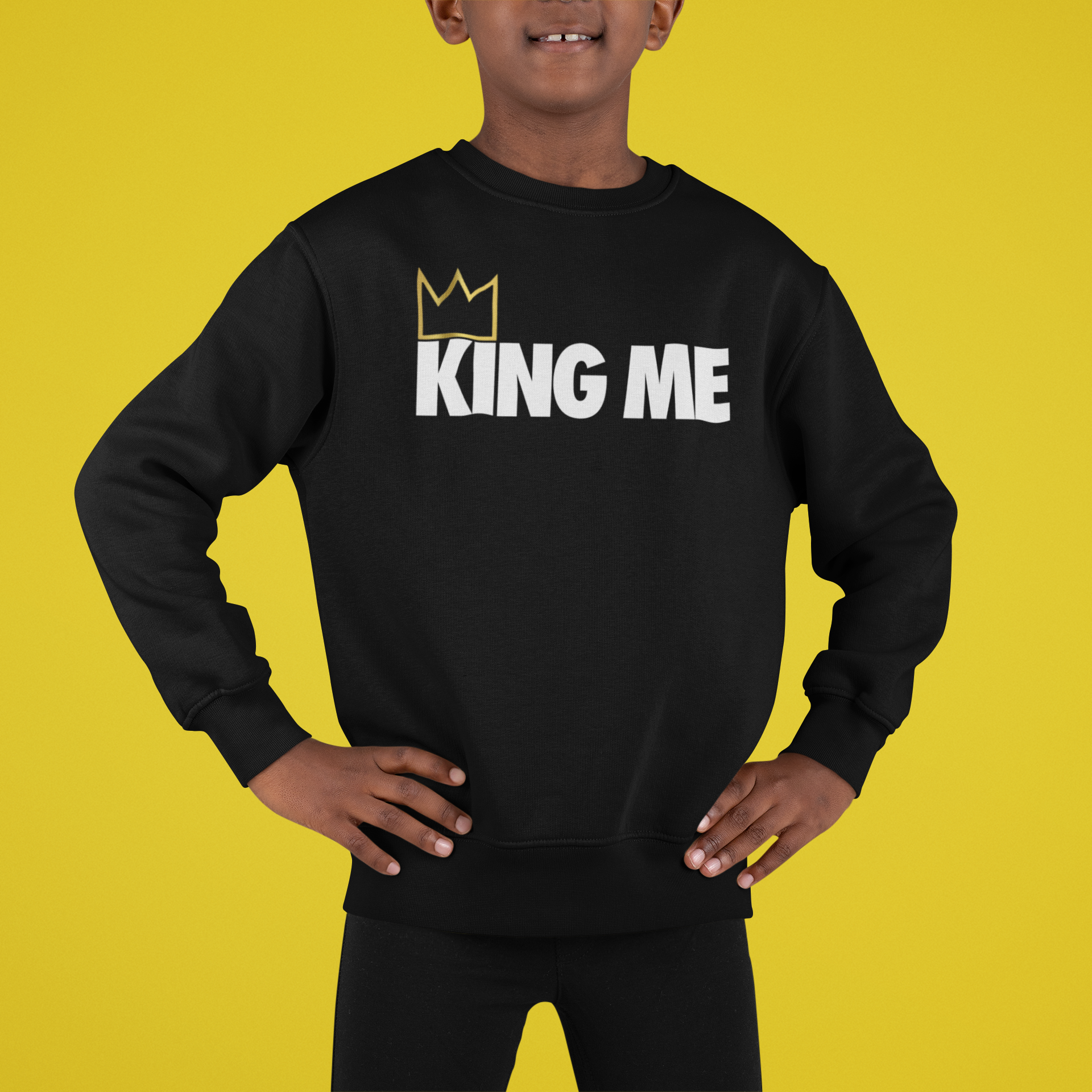 Boy's "King Me" Crewneck