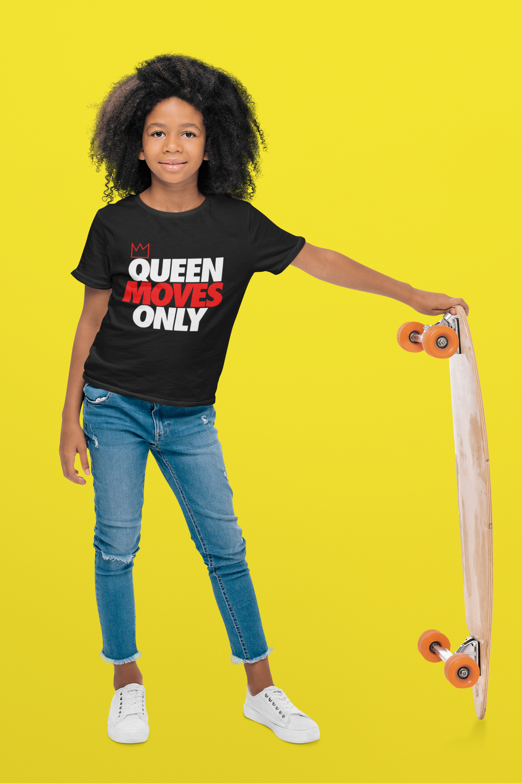 Girl's "Queen Moves Only" T-Shirt