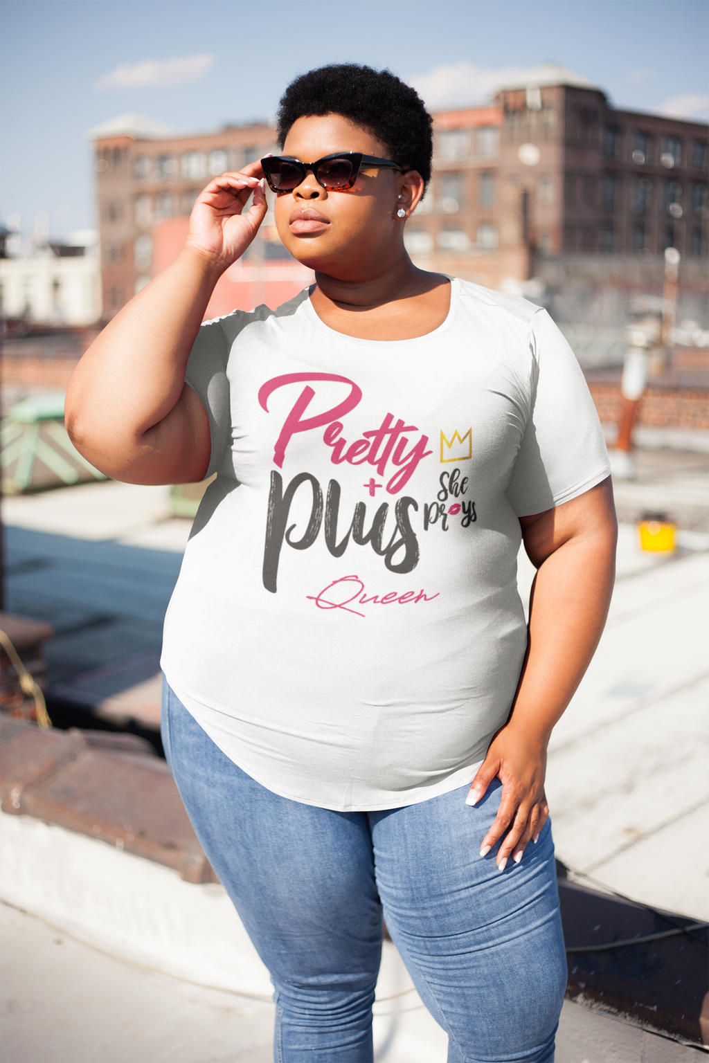 "Pretty Plus She Prays" T-Shirt