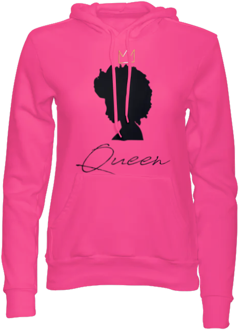 Women's "Afro Queen Hoodie" Pink Hoodie fit for a Queen