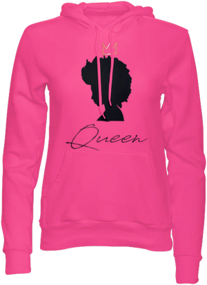 Women's "Afro Queen Hoodie" Pink Hoodie fit for a Queen
