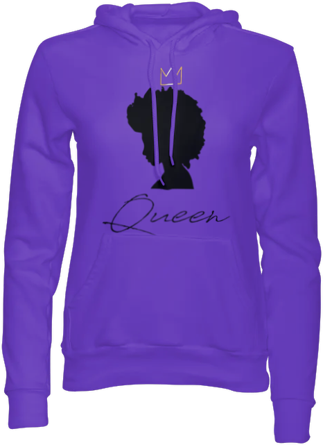 Women's "Afro Queen Hoodie" Purple Hoodie fit for a Queen