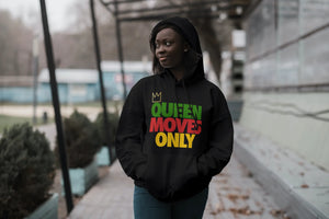 African Themed Queen Moves Only Hoodie